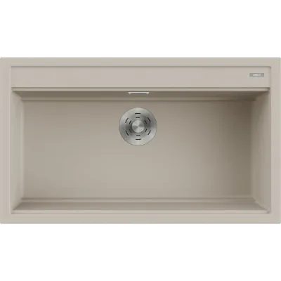 Elleci Lavello una vasca BEST 360 LKB36095 finitura composito K95 champagne da 86x51 cm