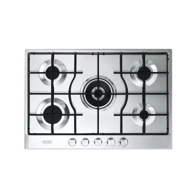 De Longhi Piano cottura a gas SLF 575 LX in acciaio inox da 75 cm