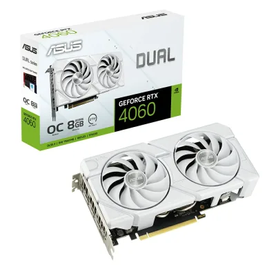 ASUS Dual NVIDIA GeForce RTX 4060 8GB GDDR6 EVO White