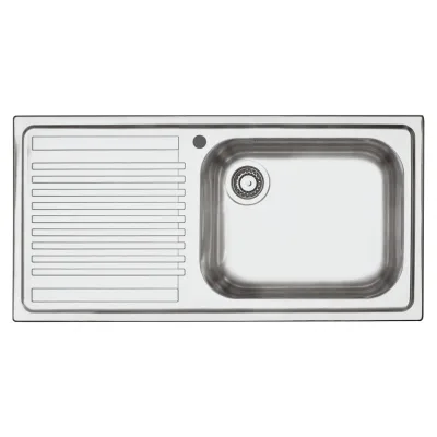 Barazza Lavello una vasca con gocciolatoio sx B_FAST 1LFS10S finitura inox satinato da 100x50 cm gocciolatoio a sinistra - PROMOZIONE ATTIVA FINO AL 19/10