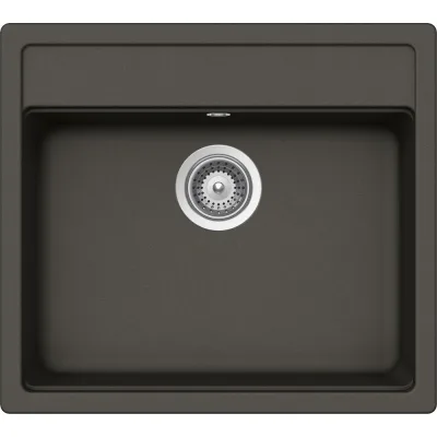 Schock Lavello una vasca NEMO N100 NEMN100043 finitura asphalt da 57x51 cm