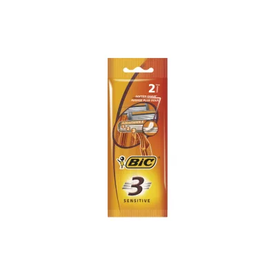 Bic Sensitive Confezione da 2 Rasoi Monouso a 3 Lame con Aloe Vera 889701