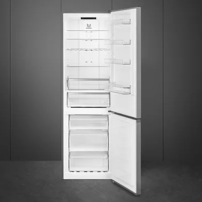 Smeg Frigorifero combinato a libera installazione RC20XNC finitura acciaio inox da 60 cm - IN PROMOZIONE FINO AL 30/06