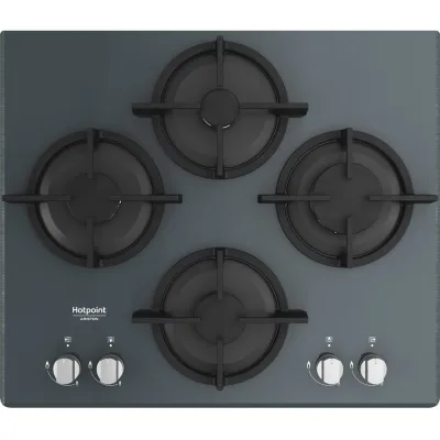 Hotpoint Piano cottura a gas Diamond HAGD 61S/MR finitura vetro specchio da 60 cm