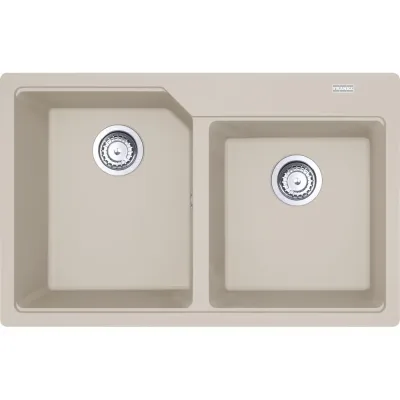 Franke: Lavello due vasche Urban Incasso UBG 620-78 114.0686.762 finitura fragranite sahara da 78x50 cm