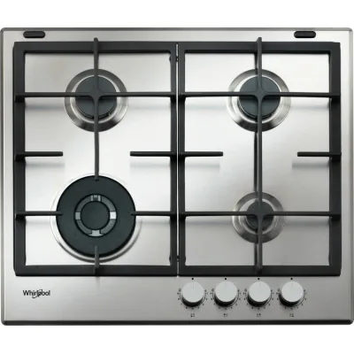 Whirlpool Piano cottura a gas GMAL 6422/IXL finitura inox da 59 cm