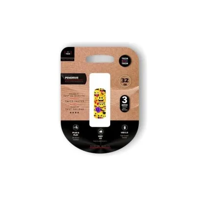 Pendrive TechOneTech Clip Tech Emoji Collage Memoria USB 2.0 32GB TEC4401-32