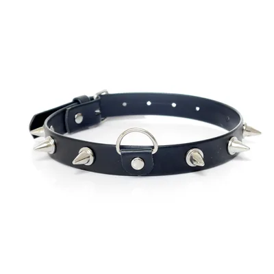 Collare donna con borchie Fetish Boss nero bondage fetish BDSM pelle PU