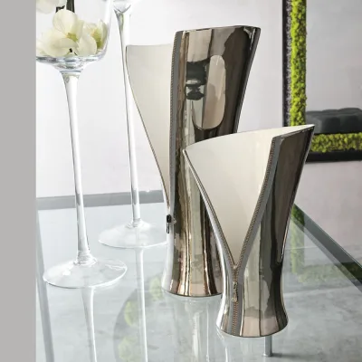 Adriani & Rossi Vaso con zip Madame in ceramica