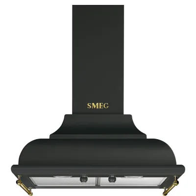 Smeg Cappa aspirante decorativa a muro KC16AOE finitura antracite da 60 cm