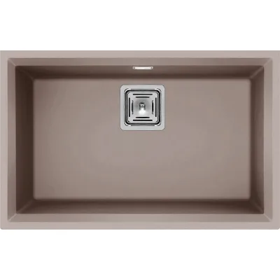 Elleci Lavello una vasca KARISMA 120 SOTTOTOP LGK12043BSO finitura composito G43 tortora da 69x43.8 cm