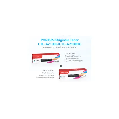 TONER ORIGINALE PANTUM CTL-A2100HC CIANO CM2100ADN CP2100D 2.5K