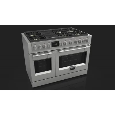 Fulgor Cucina professionale Sofia FSRC 4807 2P MK 2F X con doppio forno e piano a gas finitura acciaio inox da 122 cm