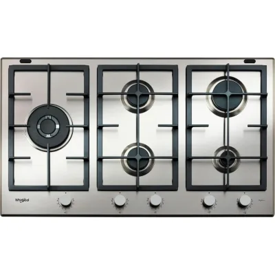 PRONTA CONSEGNA - Whirlpool Piano cottura a gas GMAL 9522/IXL finitura inox da 86 cm