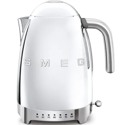 Smeg Bollitore elettronico a temperatura variabile KLF04SSEU finitura cromato con logo Smeg 3D - PROMOZIONE ATTIVA FINO AL 19/10