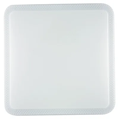 Plafoniera quadrata in acrilico bianco, 1 LED 40W, CCT, 48x48cm
