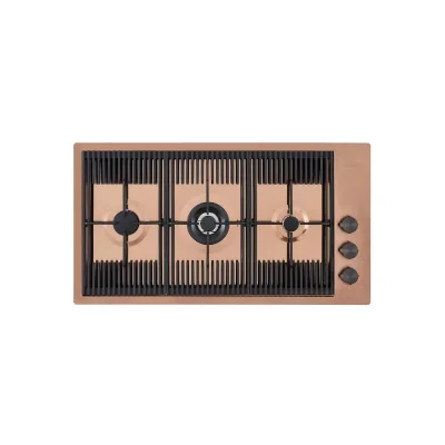 Foster Piano cottura a gas 7680 008 finitura acciaio PVD copper da 87 cm