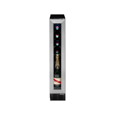 Avintage Cantinetta vino sottopiano da incasso AVU8TXA finitura inox/nero da 15 cm