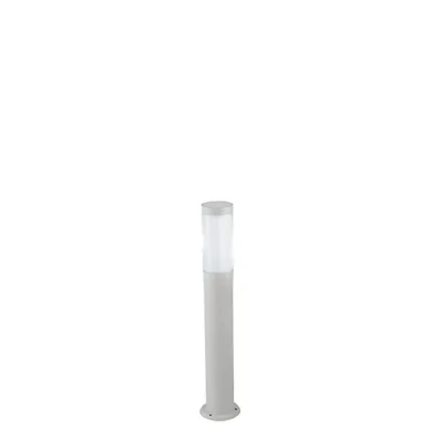 Paletto da esterni bianco in acciaio inox, 1 luce E27, 11.5x70cm