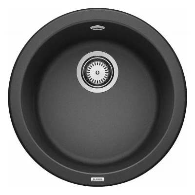 Blanco Lavello rotondo una vasca BLANCORONDO 1511629 finitura antracite da Ø45 cm - Sopratop
