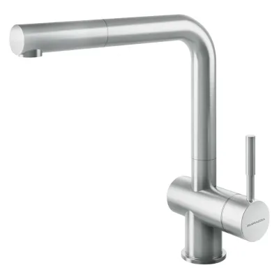 PRONTA CONSEGNA - Barazza Miscelatore monocomando con doccia estraibile STEEL DOCCIA 1RUBMSTD finitura inox AISI 304 satinato - IN PROMOZIONE FINO AL 5/09