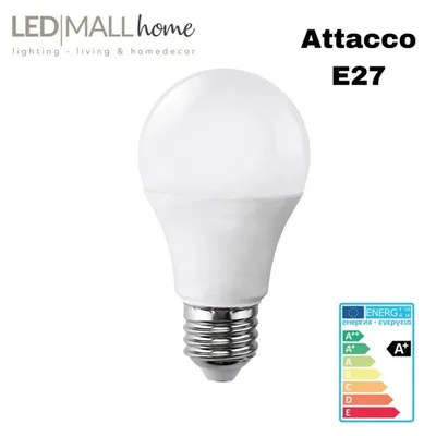 Lampada bulbo goccia led a60 11w attacco e27 bianco caldo 3000k
