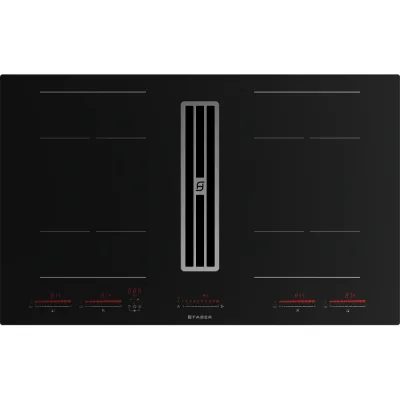 Faber Piano cottura a induzione con cappa integrata aspirante GALILEO BOLD A830 340.0708.973 in vetroceramica nero da 83 cm