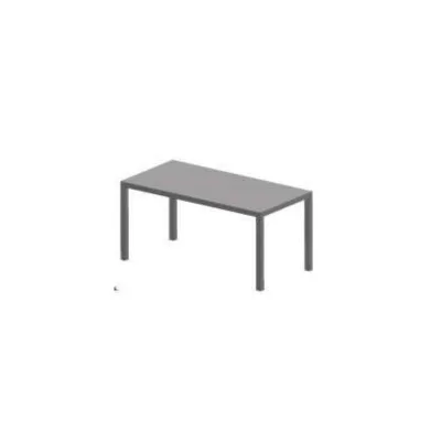 RD Italia Tavolino impilabile DORIO F74 con struttura e piano in acciaio da 37x74 cm