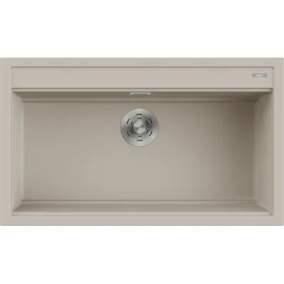 Elleci Lavello una vasca BEST 360 LKB36095 finitura composito K95 champagne da 86x51 cm