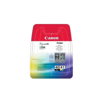 BIPACK Cartuccia ORIGINALE INKJET Canon PG-40 CL-41 PIXMA MP140 NERO+COLORE 0615B043