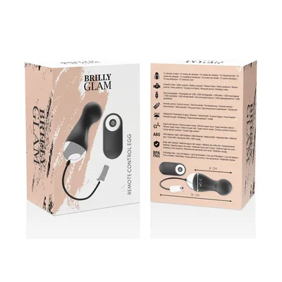 Sex Toy Donna Ovetto Vibrante Telecomando 10 Vibrazioni USB Brilly Glam Ian