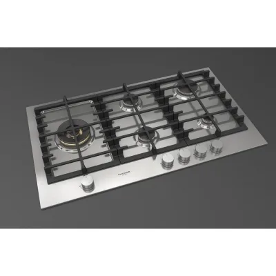 Fulgor Piano cottura a gas FPH 905 G WK X finitura acciaio inox da 90 cm