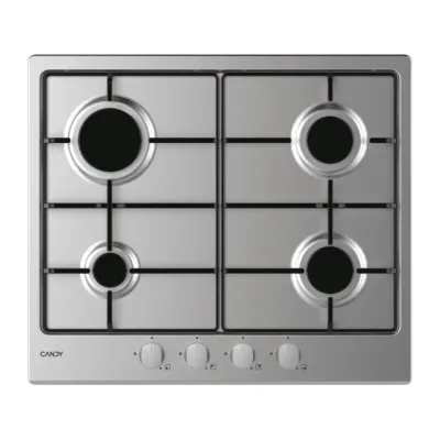 Candy Piano cottura a gas CHW6BRX finitura acciaio inox da 60 cm