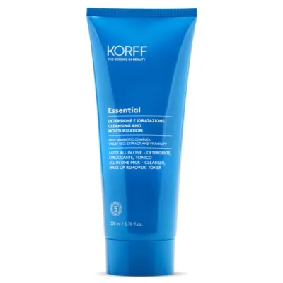 KORFF ESSENTIAL LATTE CREMA ALL IN ONE DETERGENTE STRUCCANTE TONICO