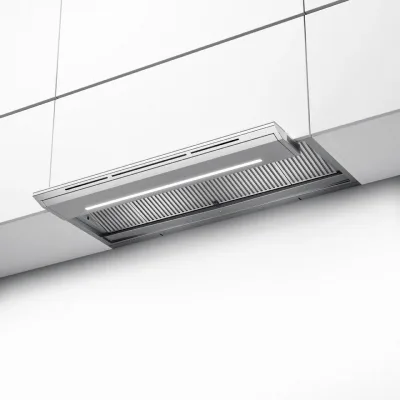 PRONTA CONSEGNA - Faber Cappa da incasso IN-NOVA ZERO DRIP EXTREME A90 305.0730.808 finitura inox e vetro bianco da 90 cm