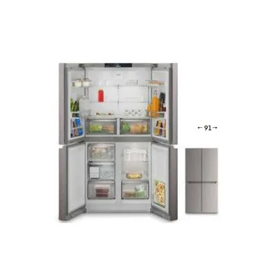 Liebherr Frigorifero side by side FrenchDoor a libera installazione Msdd 9012 finitura inox/argento da 91 cm