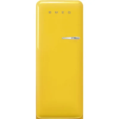 Smeg Frigorifero monoporta con cerniere a sinistra a libera installazione FAB28LYW6 finitura giallo da 60 cm