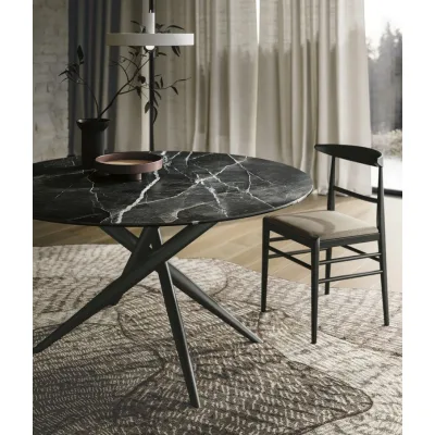 Sedit Tavolo fisso Tiffany Round con struttura in metallo e piano a scelta - IN PROMOZIONE FINO AL 6/07