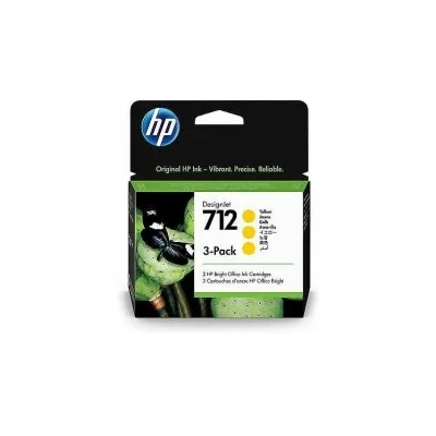 CARTUCCIA ORIGINALE HP 712 3ED79A GIALLO 3PZ DESIGNJET STUDIO 24-ZOLL