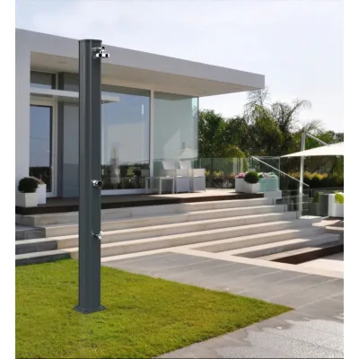 Arkema Doccia solare Big Jolly in alluminio in diverse finiture da h. 228 cm