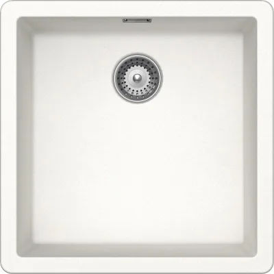 Schock Lavello una vasca BROOKLYN N100U BYKN100U01 finitura bianco assoluto da 43x43 cm