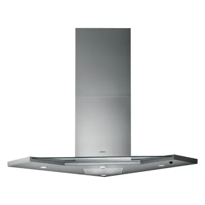 Elica Cappa ad angolo a parete SYNTHESIS IX/A/100 64214507A finitura acciaio inox e vetro da 100 cm