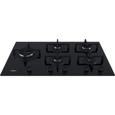 PRONTA CONSEGNA - Whirlpool Piano cottura a gas GOA 9523/NB1 finitura vetro nero da 90 cm