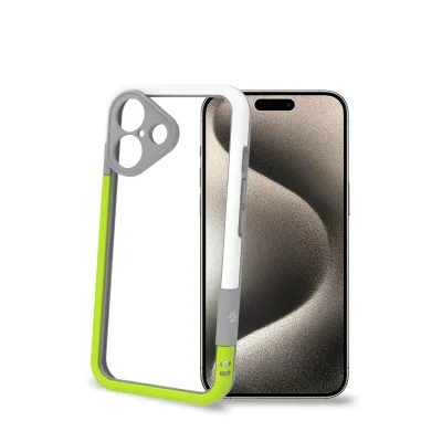 CELLY BUMPER IPHONE 16 WHITE/YELLOW BUMPER1078WHYL