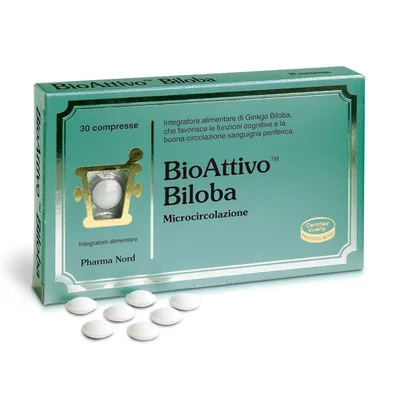 Bio Attivo Biloba Integratore Per La Memoria 30 Compresse