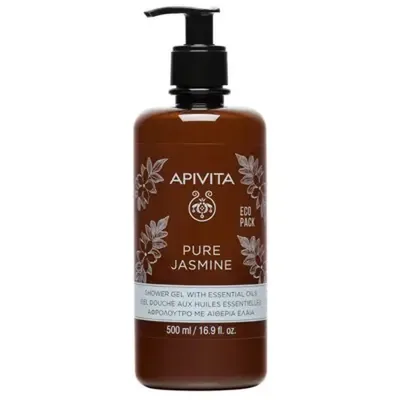 Apivita Pure Jasmine Gel Doccia con Oli Essenziali Al Gelsomino 500 ml