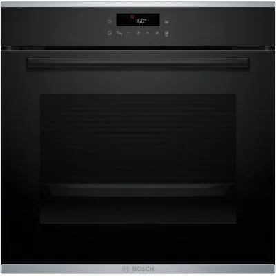 Bosch Forno pirolitico da incasso HBA272BB3 finitura vetro nero da 60 cm - Serie 4