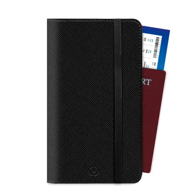 CELLY VENERE PASSPORT FOLDER BLACK PASSPORTVBK