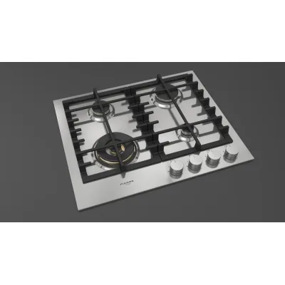 Fulgor Piano cottura a gas FPH 604 G WK X finitura acciaio inox da 60 cm