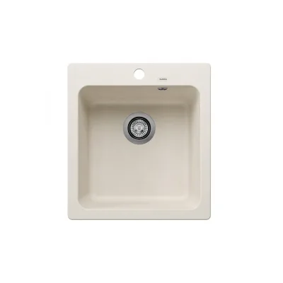 Blanco Lavello una vasca NAYA 45 1527126 finitura soft white da 46.5x51 cm - Sopratop